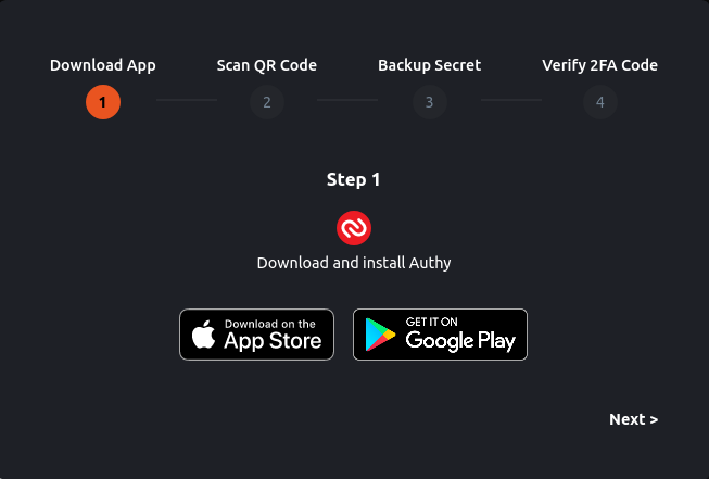 Install Authy