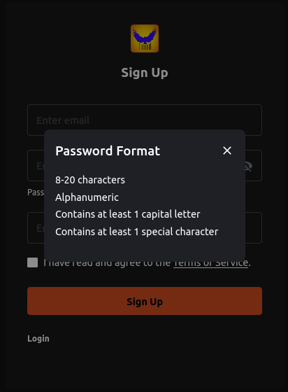 Password Format